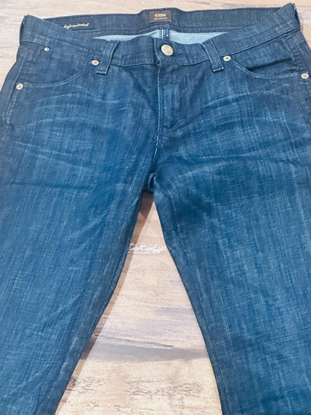 NWOT Citizens Of Humanity “Amber” Dark Blue Luxury Bootcut Jeans - Picture 2 of 12